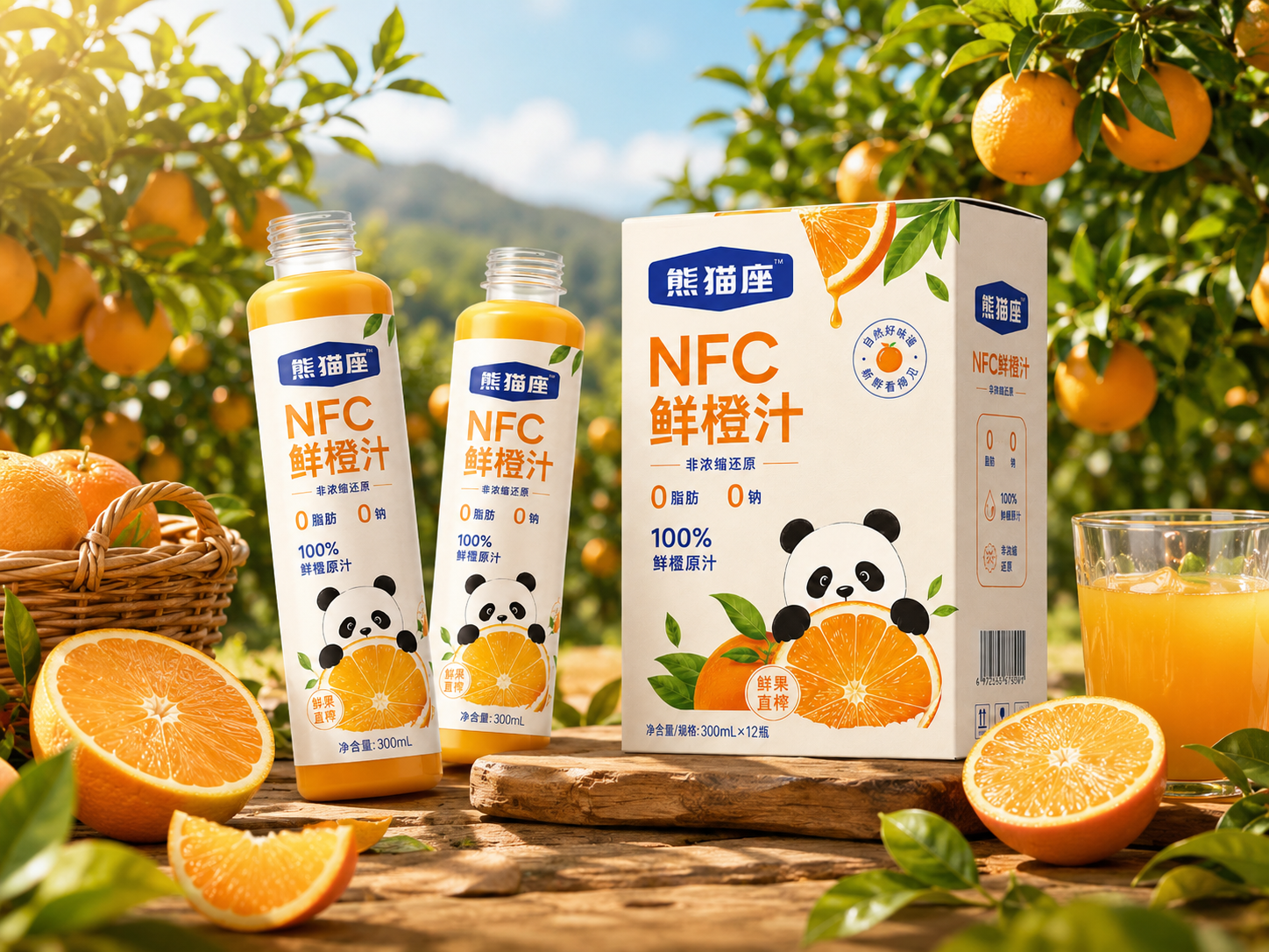 熊猫座 NFC 鲜橙汁